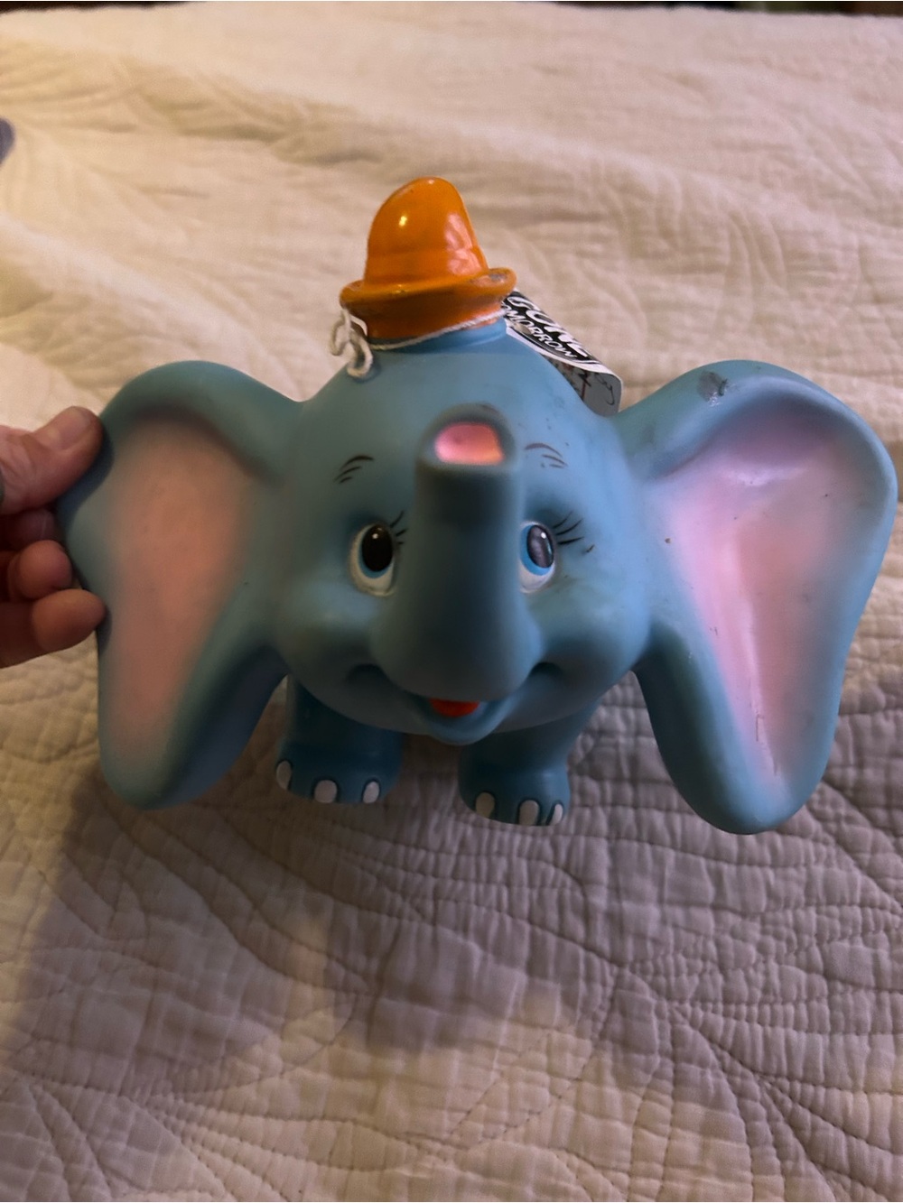 Cute Disney Antique Made in Japan working squeaker Figurine Dumbo